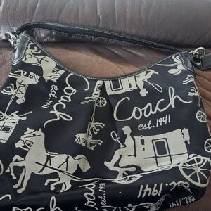Coach Black and Gray Women's Bag